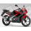 SUZUKI HAYABUSA 2008 - DARK BLUE VERSION DECALS (Kompatibles Produkt)
