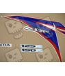 Honda CBR 150R 2012 - WHITE/BLUE VERSION DECALS