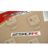 Honda CBR 250R 2012 - WHITE/BLUE VERSION DECALS