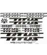 Sticker MTB bicicleta TITUS