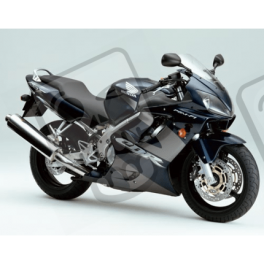 HONDA CBR 600 F4 2002 AZUL OSCURO VERSION STICKER SET