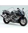HONDA CBR 600 F4 2002 AZUL OSCURO VERSION STICKER SET
