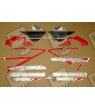 HONDA CBR 600 F4 2006 VERSION ROJO/NEGRO STICKER SET