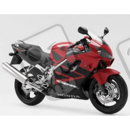 HONDA CBR 600 F4 2006 - RED/BLACK VERSION STICKER SET