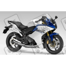 Stickers for HONDA CBR 600F 2013 - WHITE/BLUE