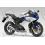 Stickers for HONDA CBR 600F 2013 - WHITE/BLUE (Produit compatible)