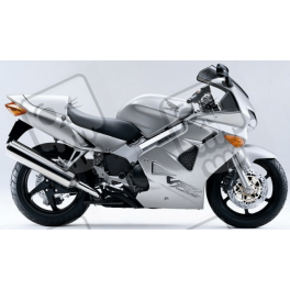 STICKERS SET HONDA VFR 800I YEAR 1998 SILVER EUROPEAN VERSION
