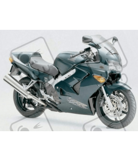 STICKERS SET HONDA VFR 800I YEAR 1999 VERSION EUROPEA VERDE