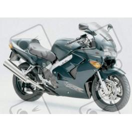 STICKERS SET HONDA VFR 800I YEAR 1999 GREEN EUROPEAN VERSION
