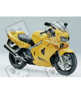 STICKERS SET HONDA VFR 800I AÑO 2000 VERSION EUROPEA AMARILLO