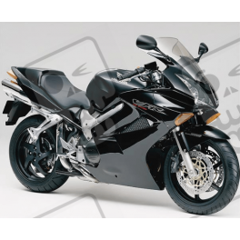 STICKERS SET HONDA VFR 800I AÑO 2002 VERSION NEGRO