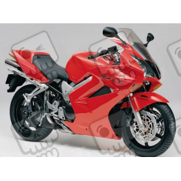 STICKERS SET HONDA VFR 800I YEAR 2002 VERSION ROJO