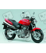 STICKERS SET HONDA CB600F HORNET YEAR 1999 RED VERSION