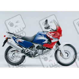 STICKER SET HONDA XRV 750 AFRICA TWIN AÑO 2002 VERSION AZUL/ROJO