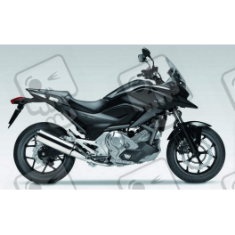 STICKER HONDA NC700X AÑO 2012 VERSION NEGRO
