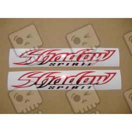 TANK STICKER HONDA SHADOW SPIRIT CHROME RED