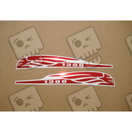 TANK STICKER HONDA VTX 1300 ROJO CROMADO