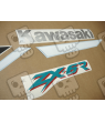 STICKER SET KAWASAKI ZX-6R AÑO 2000 PLATA