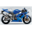STICKER SET KAWASAKI ZX-6R AÑO 2003 AZUL (Producto compatible)