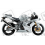 STICKER SET KAWASAKI ZX-6R AÑO 2004 PLATA (Producto compatible)