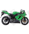 STICKER SET KAWASAKI ZX-6R AÑO 2005 VERDE