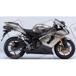 STICKER SET KAWASAKI ZX-6R AÑO 2005 GRIS