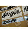 STICKER SET KAWASAKI ZX-6R AÑO 2007 ROJO