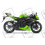 STICKER SET KAWASAKI ZX-6R AÑO 2011 GREEN (Producto compatible)