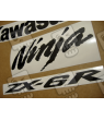 STICKER SET KAWASAKI ZX-6R AÑO 2011 BLANCO