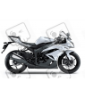 STICKER SET KAWASAKI ZX-6R AÑO 2011 BLANCO