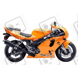 STICKERS KIT KAWASAKI ZX-7R 2003 ORANGE