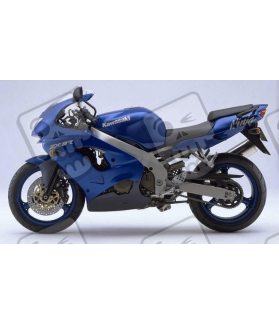 ADHESIVOS KIT KAWASAKI ZX-9R 1998 AZUL (Producto compatible)