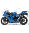 ADHESIVOS KIT KAWASAKI ZX-9R 2007 AZUL