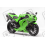 ADHESIVOS KIT KAWASAKI ZX-10R 2007 VERDE (Producto compatible)