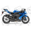STICKERS KIT KAWASAKI ZX-10R YEAR 2009 BLUE (Compatible Product)