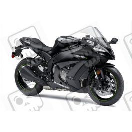 ADHESIVOS KIT KAWASAKI ZX-10R 2015 NEGRO