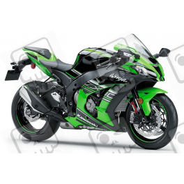 STICKERS KIT KAWASAKI ZX-10R YEAR 2016 GREEN BLACK