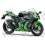 AUFKLEBER KIT KAWASAKI ZX-10R YEAR 2016 GREEN BLACK (Kompatibles Produkt)