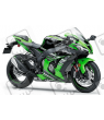 STICKERS KIT KAWASAKI ZX-10R YEAR 2016 GREEN BLACK