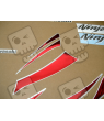 STICKERS KIT KAWASAKI 250R NINJA YEAR 2007 BLACK RED