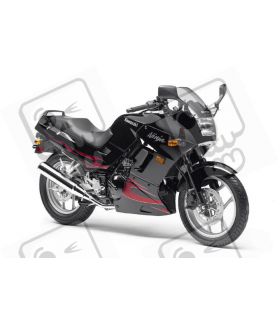 ADESIVI KIT KAWASAKI 250R NINJA YEAR 2007 BLACK RED (Prodotto compatibile)