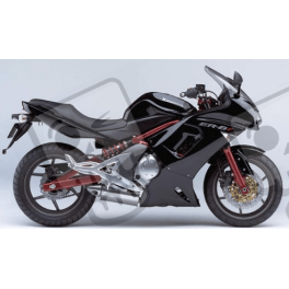 STICKERS KIT KAWASAKI ER-6F YEAR 2008 BLACK