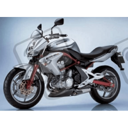 AUFKLEBER KIT KAWASAKI ER-6N YEAR 2007 SILVER
