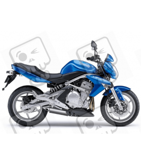 STICKERS KIT KAWASAKI ER-6N YEAR 2008 BLUE (Compatible Product)