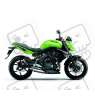 AUTOCOLLANT KIT KAWASAKI ER-6N YEAR 2009 GREEN