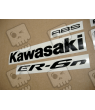 AUTOCOLLANT KIT KAWASAKI ER-6N YEAR 2009 SILVER
