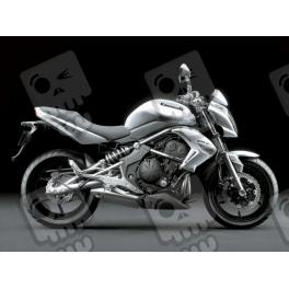 ADHESIVOS KIT KAWASAKI ER-6N AÑO 2009 PLATA