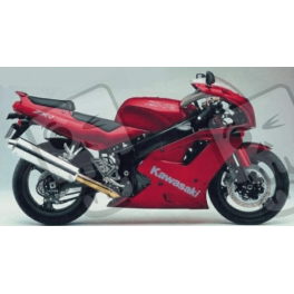 STICKERS KIT KAWASAKI ZXR750 YEAR 1993 RED