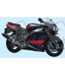 ASESIVI KIT KAWASAKI ZXR750 YEAR 1995 BLACK PINK PURPLE