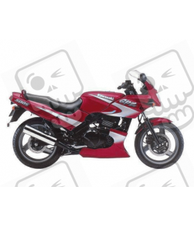 AUFKLEBER KIT KAWASAKI GPZ 500S YEAR 1999 RED SILVER (Kompatibles Produkt)